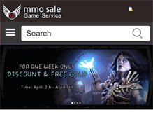 Tablet Screenshot of mmosale.com